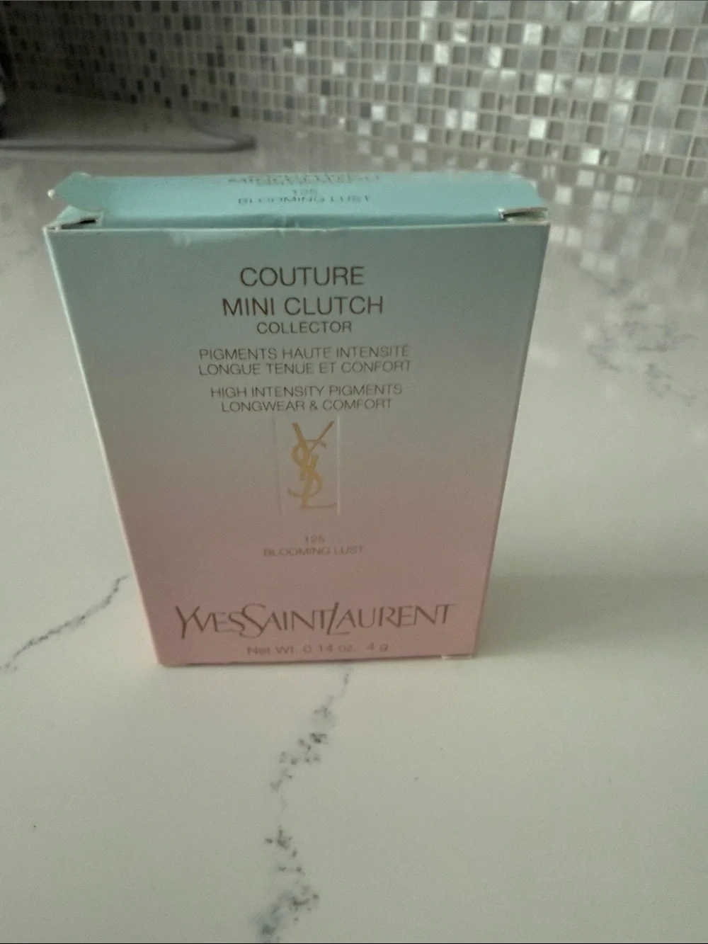 NIB Yves Saint Laurent Couture Mini Clutch Collector Blooming Lust